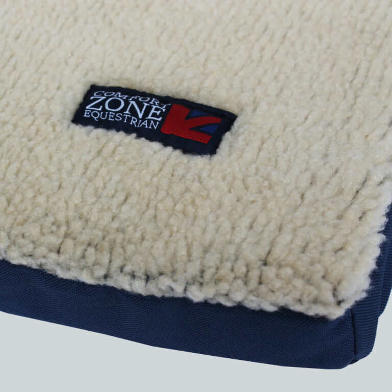 View of Comfort Zone Sherpa Fleece Dog Crate Bed - Comfort Zone Equestrian